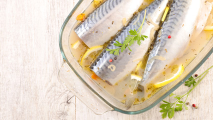 maquereau fish with wine