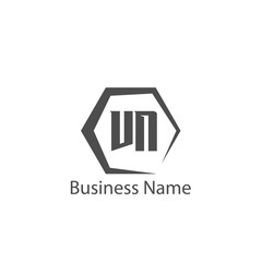 Initial Letter VN Logo Template Design