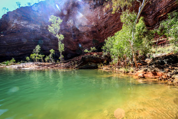 Hammersley Gorge rocky outback landscape