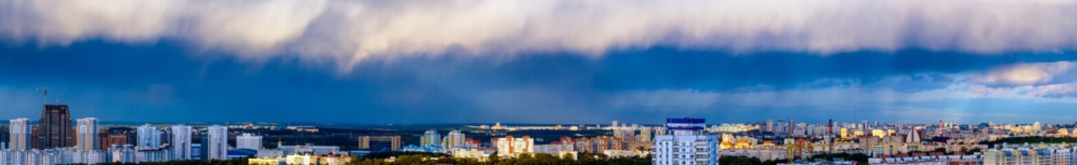 An uneasy sky over the city