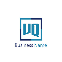 Initial Letter VQ Logo Template Design