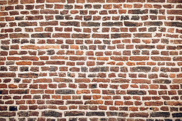 Old brick fortress wall in Germany. Can be used as a background texture