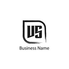 Initial Letter VS Logo Template Design