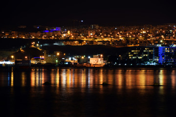 Fototapeta na wymiar Eilat at night, Israel
