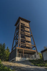Observation tower Bukovka in Jeseniky big mountains