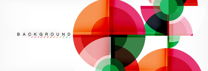 Obraz premium Vector fantastic circle modern geometric background template