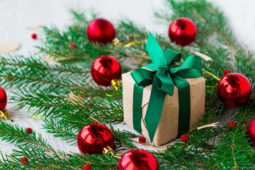 Christmas gifts in a festive atmosphere