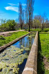 The Caffarella park in the city of Rome, Appia Antica, Almone river