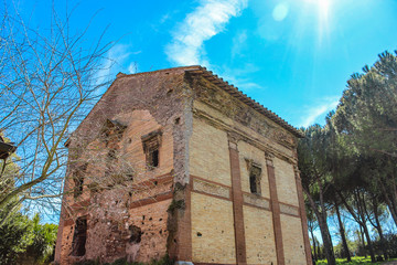 The Caffarella park in the city of Rome, Appia Antica, Almone river