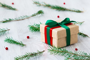 Christmas gifts in a festive atmosphere