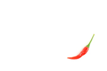 fresh thai chili pepper isolated on a white background food background texture