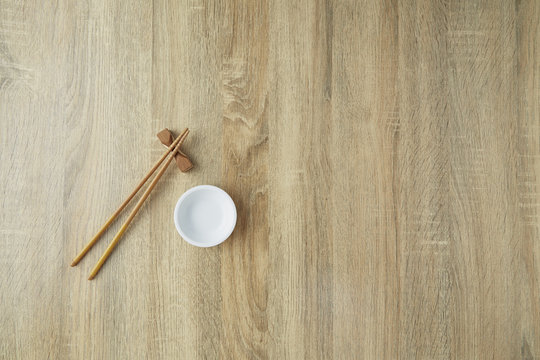 Chopsticks And White Bowl