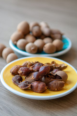 Fruits of tropcal Africal tree tamarind, used in cooking, traditional medicine and metal polish