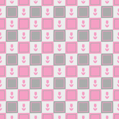 seamless square pattern with small flowers