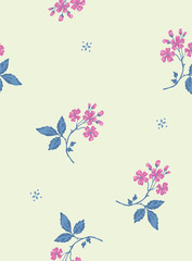 abstract background with flowers