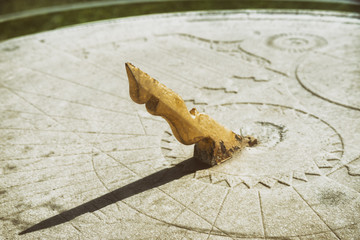 Sundial At The Garden Of Dolmabahce Palace, Istanbul, Turkey