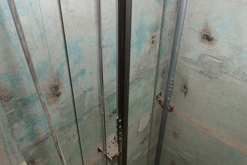 Lift shaft, during the construction of a multi-apartment high-rise building.