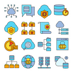 network and internet icons