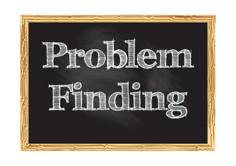 Fototapeta premium Problem finding blackboard notice Vector illustration for design