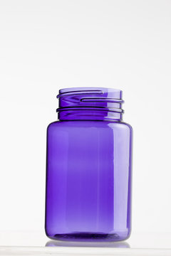 Purple plastic jar