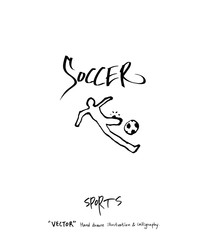 스포츠 포스터 / 손으로 그린 스포츠 그림
