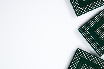 Copy Space of Electronic parts Surface mount BGA IC