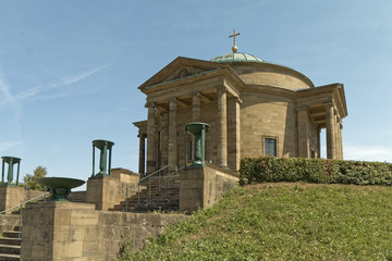 Fototapeta na wymiar Stuttgart, Germany - Grave chapel on the Württemberg.
