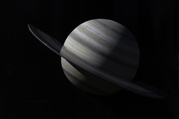 Saturn isolated sculpture