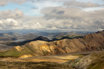 Fototapeta premium landscape with mountains and clouds