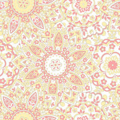 Beautiful vintage pattern. Floral vector background
