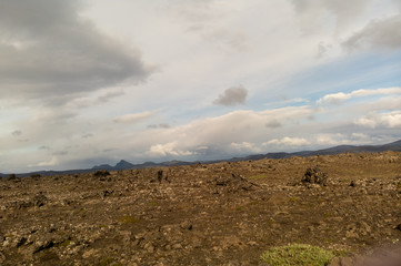 clouds over mountains