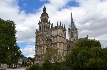 Fototapeta premium Vue sur la Cathédrale Notre-Dame d'Evreux 03