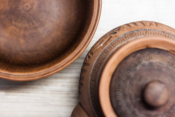 clay pot in the kitchen