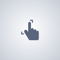 Gesture full screen, vector best flat icon