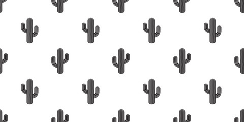 cactus seamless pattern vector flower Desert botanica plant garden summer scarf isolated tile background wallpaper repeat © CNuisin