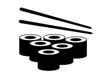 sushi icon. vector illustration