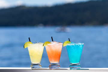 refreshing margaritas on the water