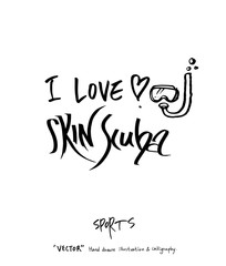 스포츠 포스터 / 손으로 그린 스포츠 그림