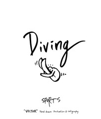 스포츠 포스터 / 손으로 그린 스포츠 그림