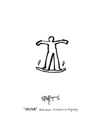 스포츠 포스터 / 손으로 그린 스포츠 그림