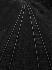 Fototapeta premium Train Tram Rail in Paris, France