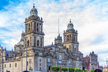 Fototapeta na wymiar Mexico City Cathedral
