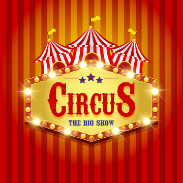 Carnival banner. Circus. Fun fair 