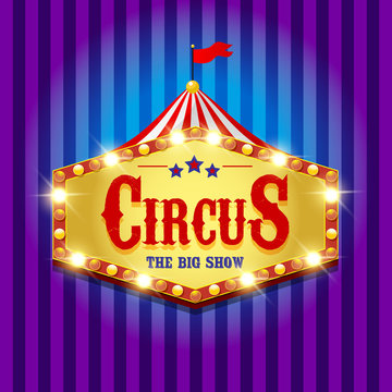 Carnival banner. Circus. Fun fair 