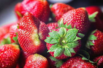 Ripe strawberries