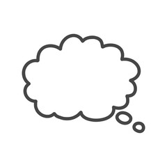 Thought cloud, Thought cloud icon