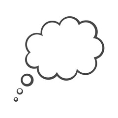 Thought cloud, Thought cloud icon