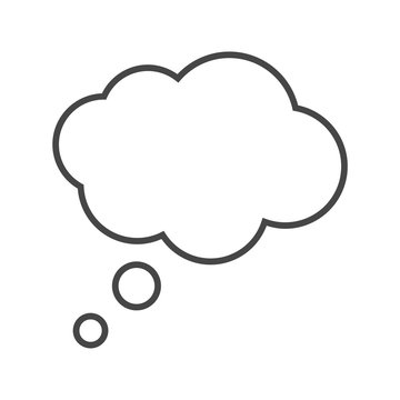 Thought cloud, Thought cloud icon