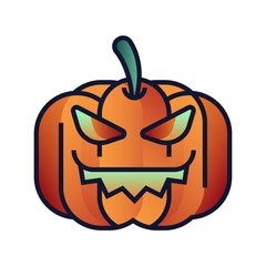 Pumpkin gradient illustration