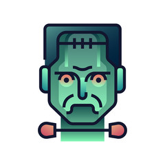 Frankenstein gradient illustration